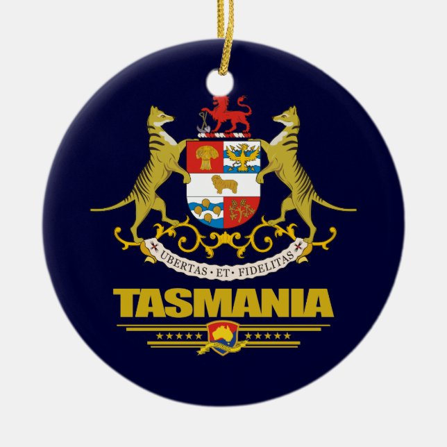 Tasmania COA Keramik Ornament (Vorne)