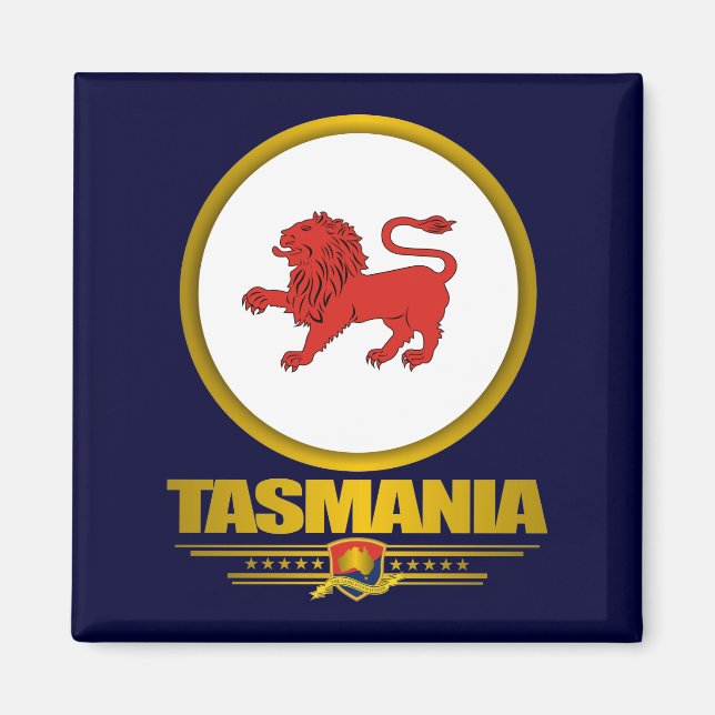 Tasmania Emblem Magnete Magnet (Vorne)