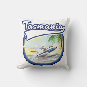 Tasmania Reise Logo Kissen