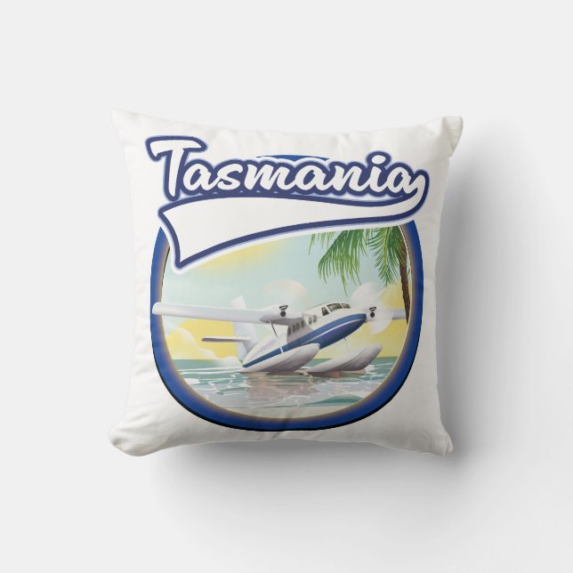 Tasmania Reiselogo Kissen (Vorderseite)