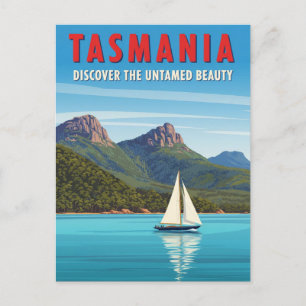 Tasmania Sailboat Australia Postkarte