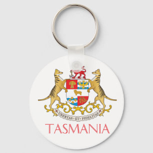 Tasmania-Wappen Schlüsselanhänger