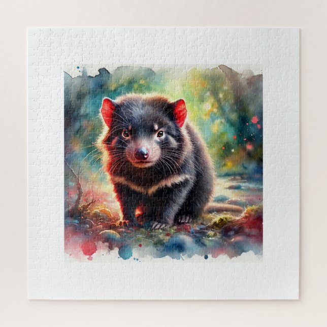 Tasmanian Devil 240824AREF116 - Watercolor (Vertikal)