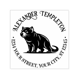 Tasmanian Devil Australia Name Rücksendeadresse #1 Permastempel
