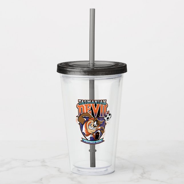 Tasmanian Devil Football Club Badge Acryltrinkbecher (Vorderseite)