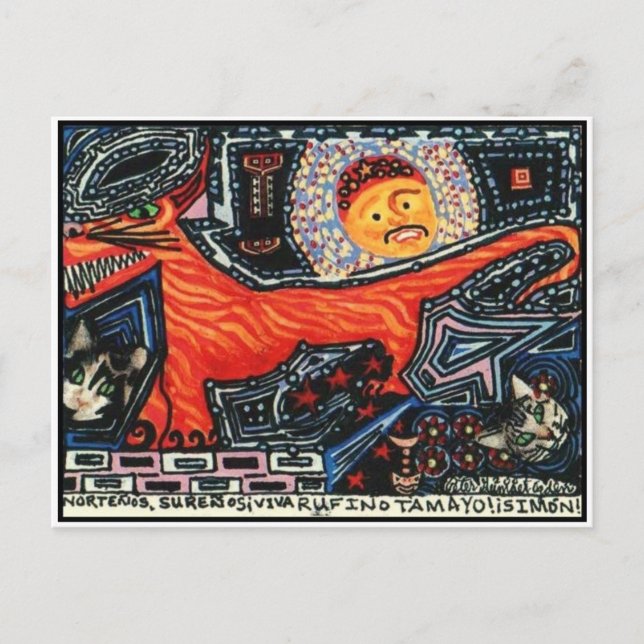 Tasmanian Tiger Devil Dog Cats Postkarte (Vorderseite)