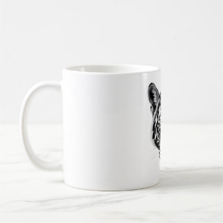 Tasmanian Tiger Head Black & White T - Shirt Kaffeetasse