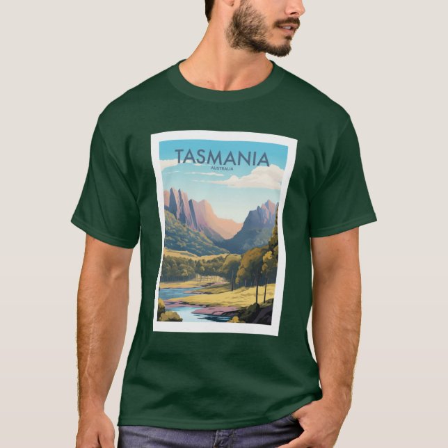 TASMANIARAVEL-KUNST Geschenk T-Shirt (Vorderseite)