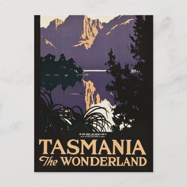 Tasmanien, Australien, Postkarte (Vorderseite)