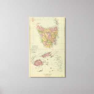 Tasmanien, Fidschi Leinwanddruck