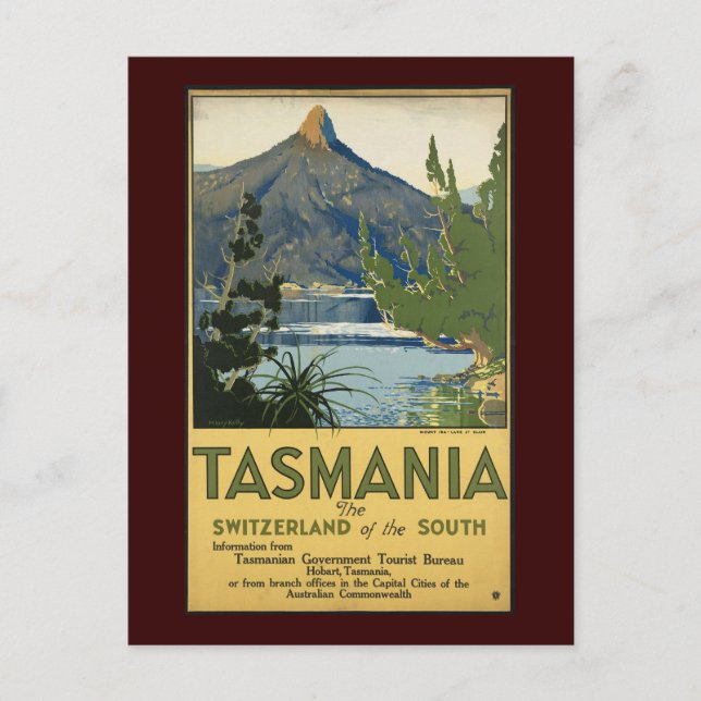 Tasmanien Postkarte (Vorderseite)