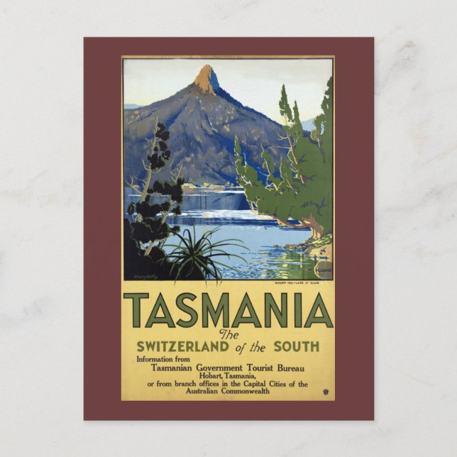 Tasmanien Postkarte (Vorderseite)