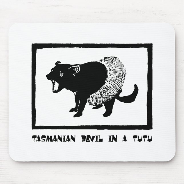 Tasmanischer Teufel in Tutu Mousepad (Vorne)