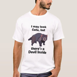 Tasmanischer Teufel Süßer Teufel drinnen Lustiges T-Shirt
