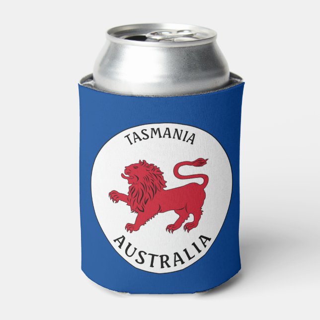 Tasmanisches Abzeichen (Australien) Dosenkühler (Kanne Vorderseite)