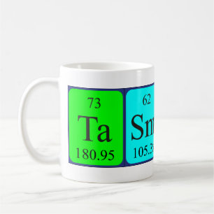Tasmin nom de table périodique tasse