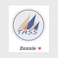 TASS-Logo-Vinyl-Aufkleber nach Maß