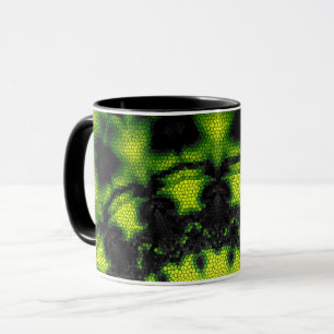 Tass-Mandala rundes Muster Kaleidoskop Retro-Hippi Tasse