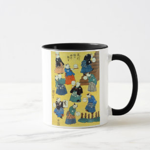 Tasse 猫の曲芸師, acrobate de 国芳 des chats, Kuniyoshi,
