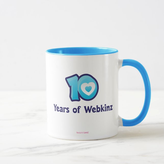Tasse 10 ans de logo de Webkinz (Droite)