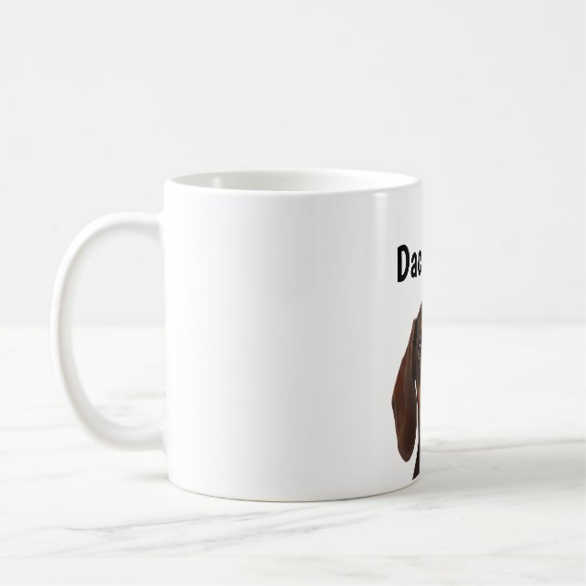 Tasse 11oz avec enveloppement complet Dachshund ré (Gauche)