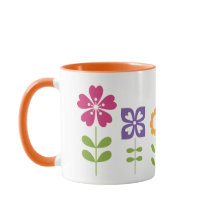 tasse 11oz inspirée florale faite sur commande par