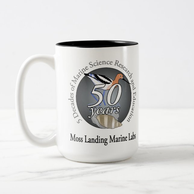 Tasse (15 onces) : à deux tons, l'oiseau/inversent (Gauche)