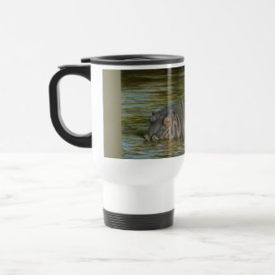Tasse 15oz de voyage de banlieusard d'hippopotame