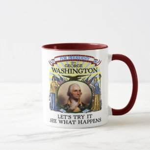 Tasse 1789 d'élection de George Washington