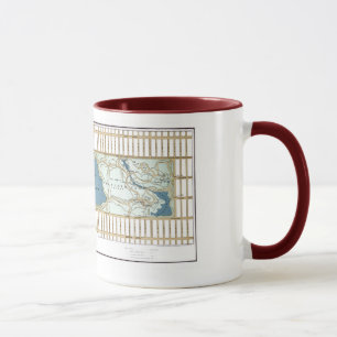 Tasse 1875 carte du Central Park, New York City
