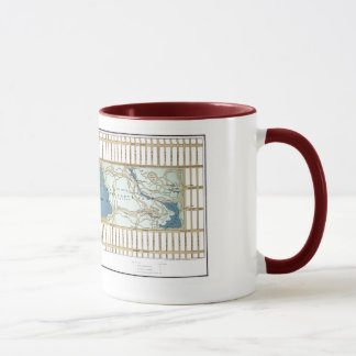 Tasse 1875 carte du Central Park, New York City