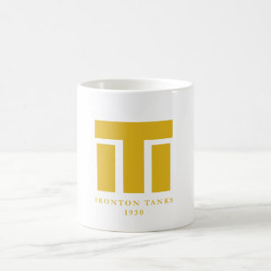 Tasse 1930 de café de réservoirs d'Ironton