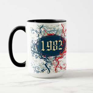 Tasse 1982 Anniversaire ou Depuis 1982 ou Fabriqué en 19