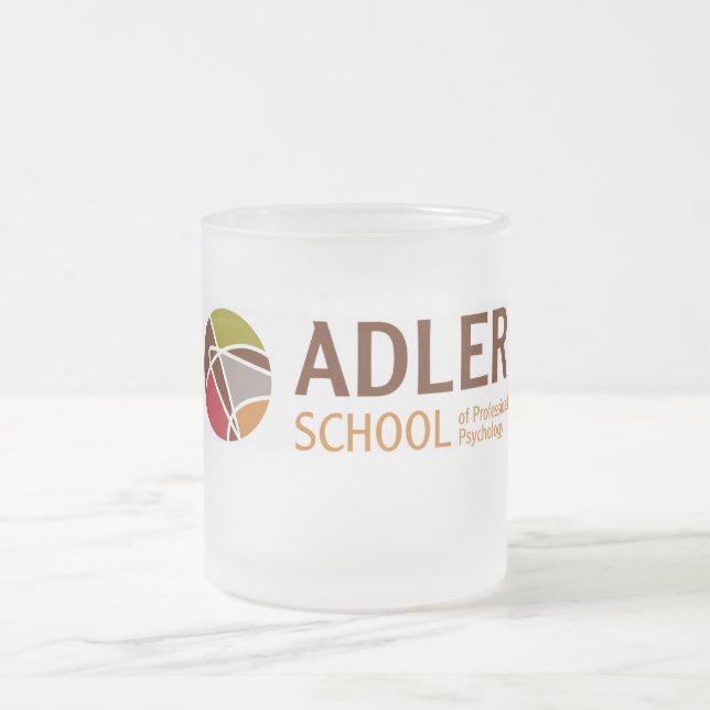 Tasse 1 en verre givré d'école d'Adler (Centre)