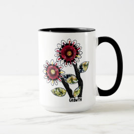 Tasse 1 - Mit Blumenabstraktes