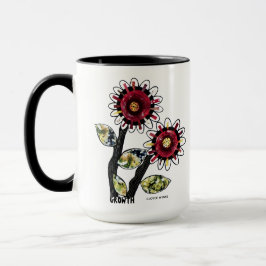 Tasse 1 - Mit Blumenabstraktes