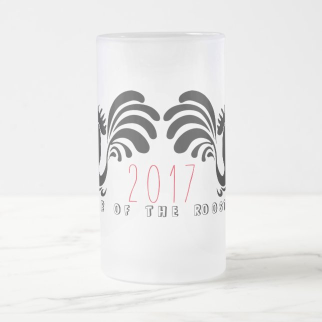 Tasse 2017 chinoise en verre de la nouvelle année (Centre)