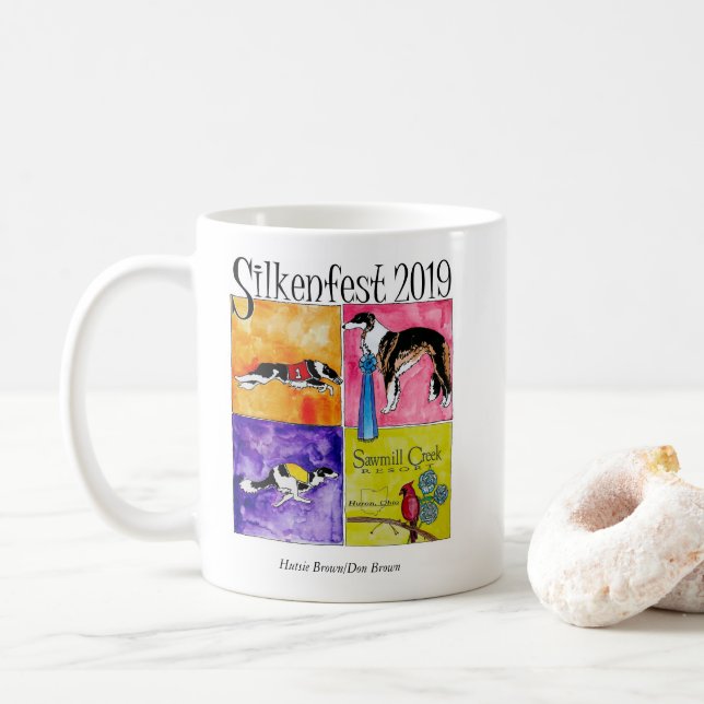 Tasse 2019 de logo de Silkenfest 2 (Avec donut)