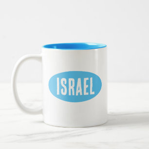 Tasse 2 Couleurs ע י צ ו ב ס פ   Israël  bleu clair