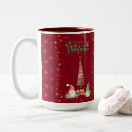 TASSE 2 COULEURS 赤色かわいいサンタさんクリスマス♡ 