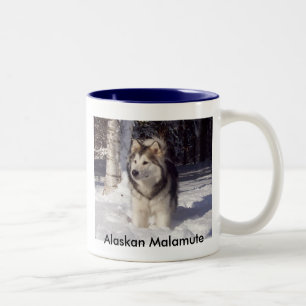 Tasse 2 Couleurs 100_5815, Malamute d'Alaska