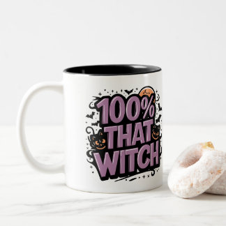 Tasse 2 Couleurs 100% Cette Sorcière Halloween Personnalisé
