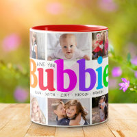 10 Photo Collage Love You Bubbie Multicolored Bold