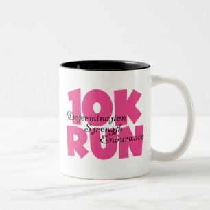 Tasse 2 Couleurs 10K Run Sport Rose