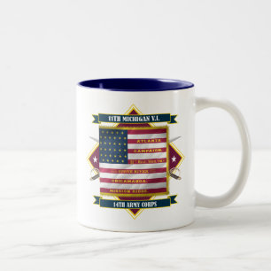 Tasse 2 Couleurs 11ème Infanterie volontaire du Michigan