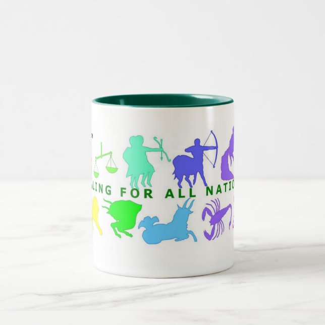 Tasse 2 Couleurs 12 signes de Noël (Centre)