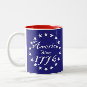 Tasse 2 Couleurs 1776 l'Amérique depuis 1776