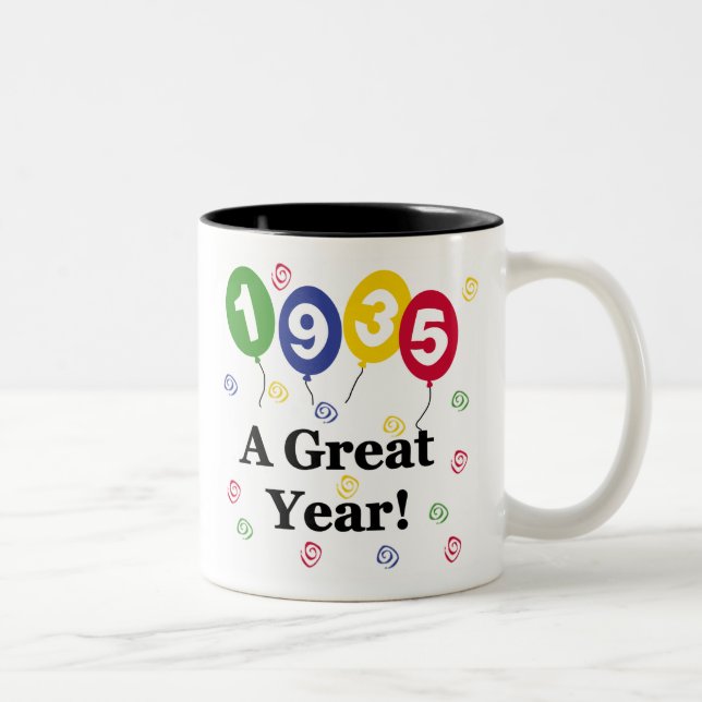 Tasse 2 Couleurs 1935 un anniversaire de grande année (Droit)