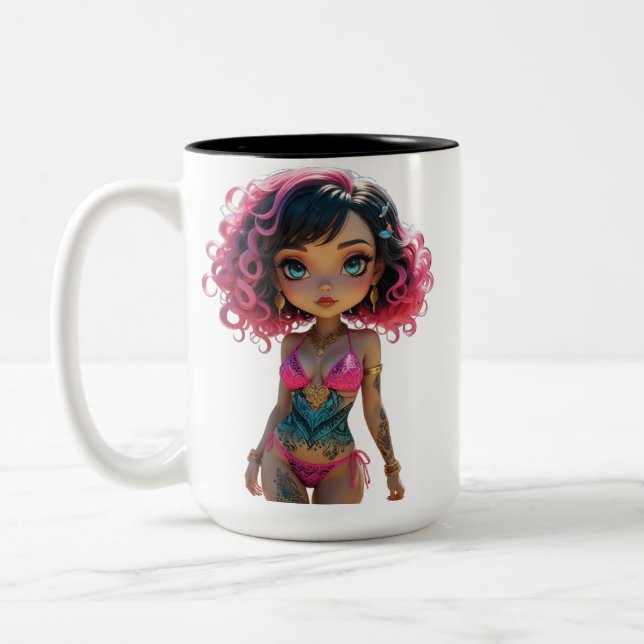Tasse 2 Couleurs 19A Dollz par : Svace - Série 01 (Gauche)