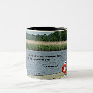 Tasse 2 Couleurs 1 Pierre 5:7 Jetant toute votre attention sur Lui.